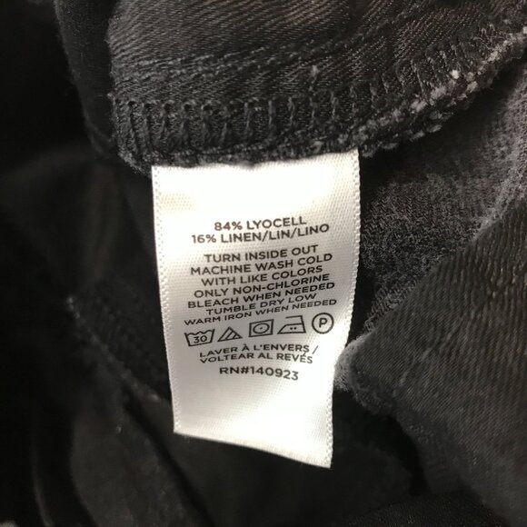 LOFT - WOMEN'S 28/6 - BLACK 4 POCKET WIDE LEG THE TROUSER JEANS - Picture 7 of 9